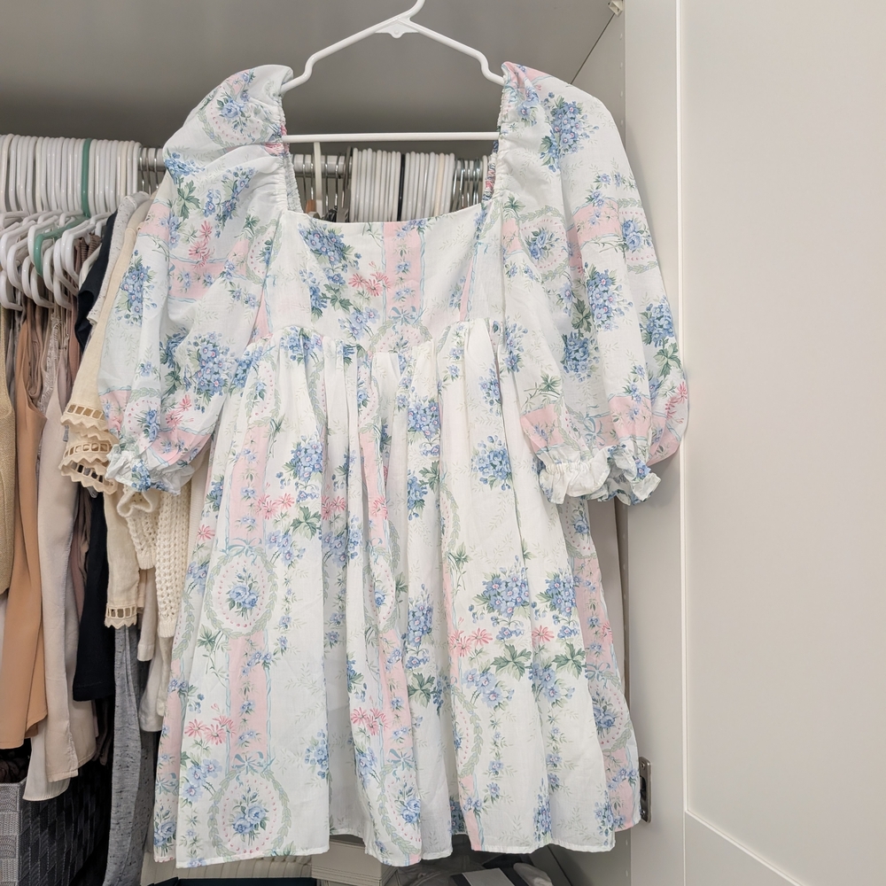 Floral Puff Sleeve Dress